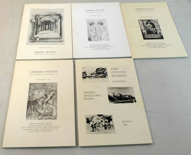 LIBRERIA ANTIQUARIA PRANDI LOTTO Cataloghi 1984[EDIZIONI LUSSO,LIBRI ILLUSTRATI