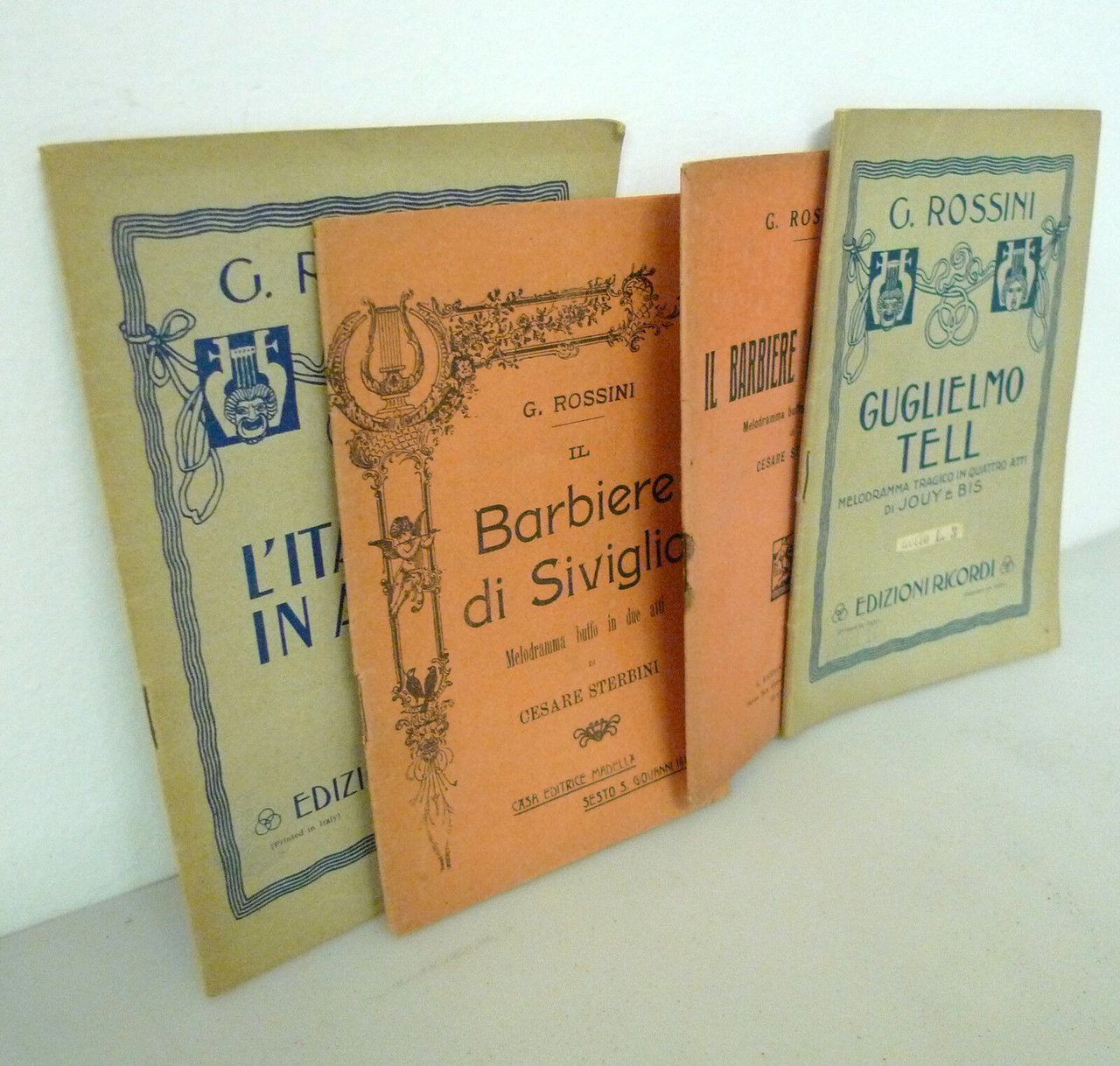 Libretti Rossini,GUGLIELMO TELL/BARBIERE DI SIVIGLIA/ITALIANA IN ALGERI[lirica