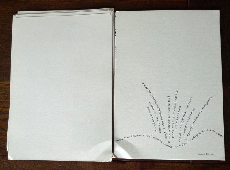 LIBRO D'ARTISTA-POZZOLANA[poesia visiva,Carmine Lubrano,Sanguineti,Diacono | Immagine Gallery 7