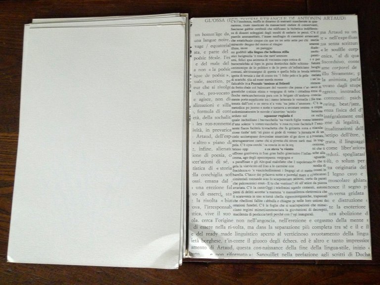 LIBRO D'ARTISTA-POZZOLANA[poesia visiva,Carmine Lubrano,Sanguineti,Diacono | Immagine Gallery 8