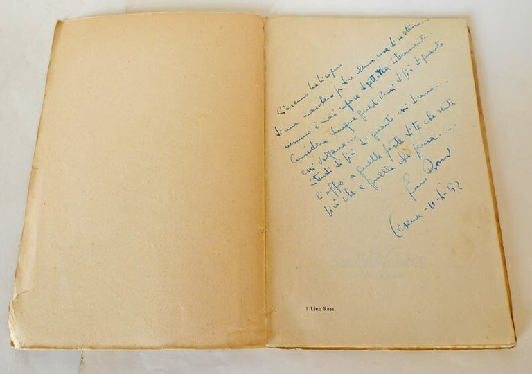 Lino Rossi,LUCI ED OMBRE,1952 Gastaldi POETI D'OGGI I^ed[poesia,autografo