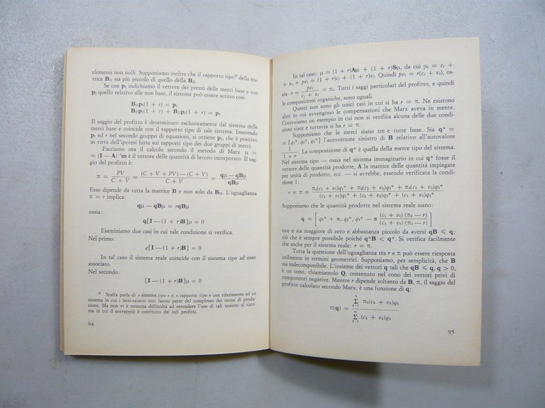 Lippi MARX,Il valore come costo sociale reale,Etas 1976