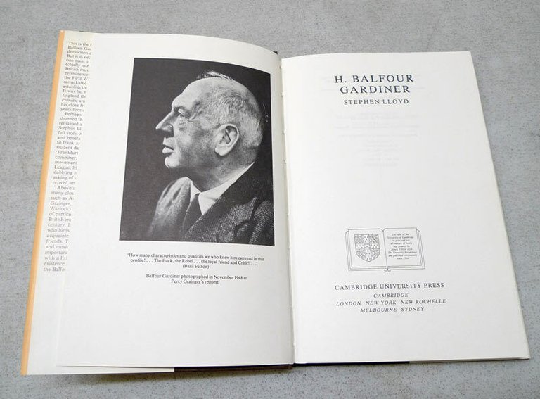 Lloyd,H.BALFOUR GARDINER,1984 Cambridge University Press[storia musica,biografia