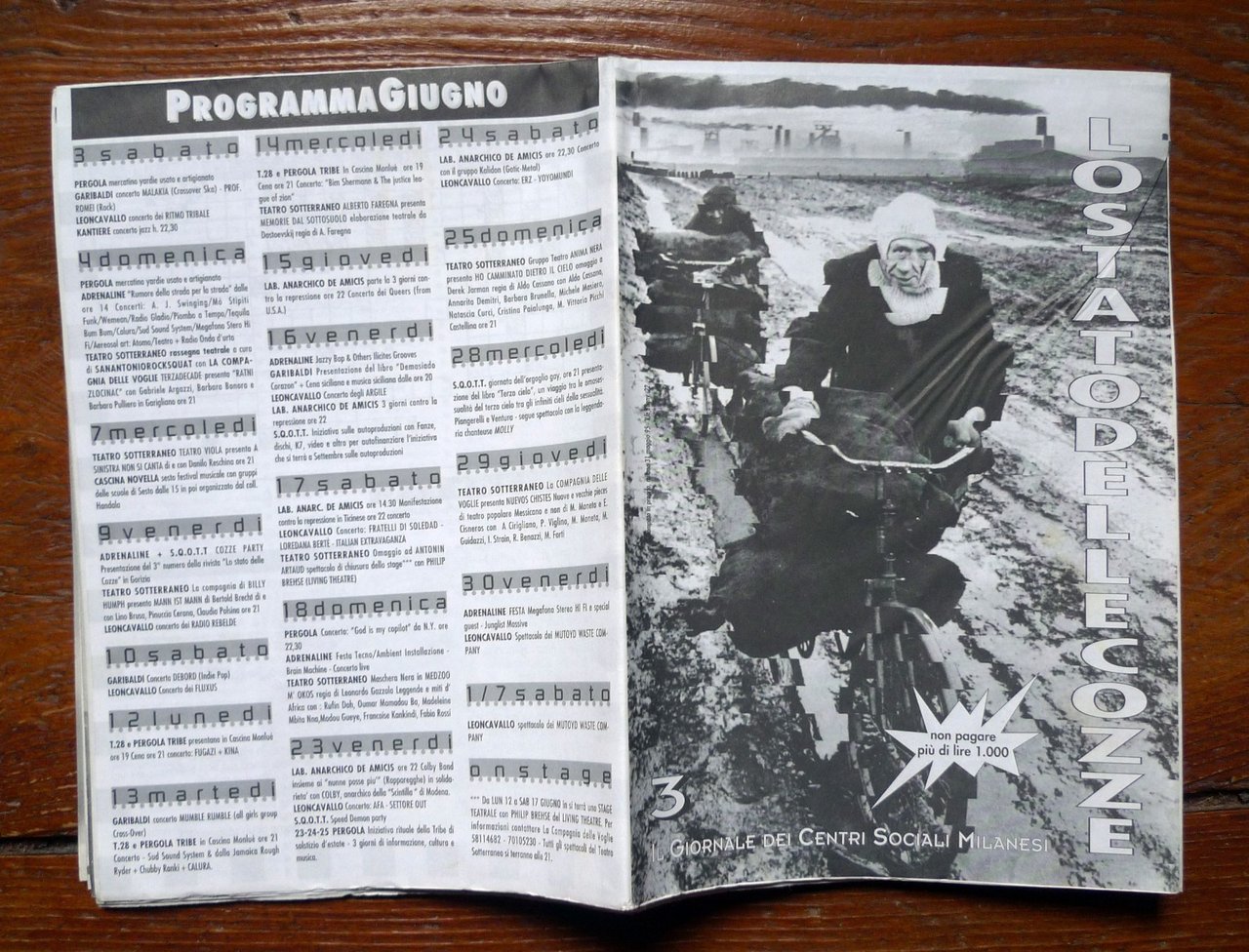 LO STATO DELLE COZZE 3 1995.IL GIORNALE DEI CENTRI SOCIALI …
