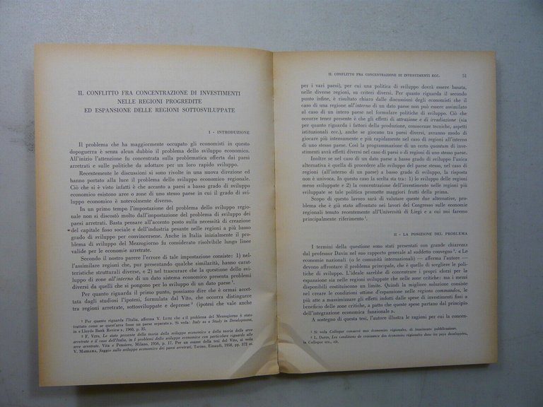 LO SVILUPPO ECONOMICO REGIONALE,Vita e Pensiero 1961[Problemi economici d’oggi