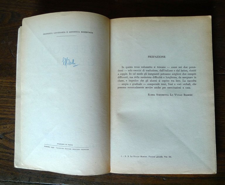 Lo Vullo Bianchi,VERSIONI GEMELLE DAL LATINO E DALL'ITALIANO III,1959[SCUOLA | Immagine Gallery 3