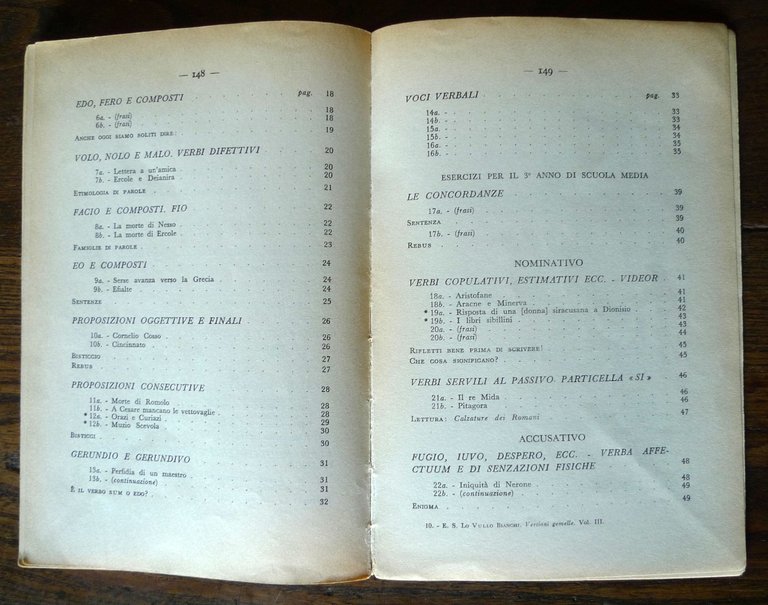 Lo Vullo Bianchi,VERSIONI GEMELLE DAL LATINO E DALL'ITALIANO III,1959[SCUOLA | Immagine Gallery 6