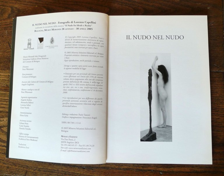 Lorenzo Capellini,IL NUDO NEL NUDO,2005 Minerva[fotografia,catalogo mostra