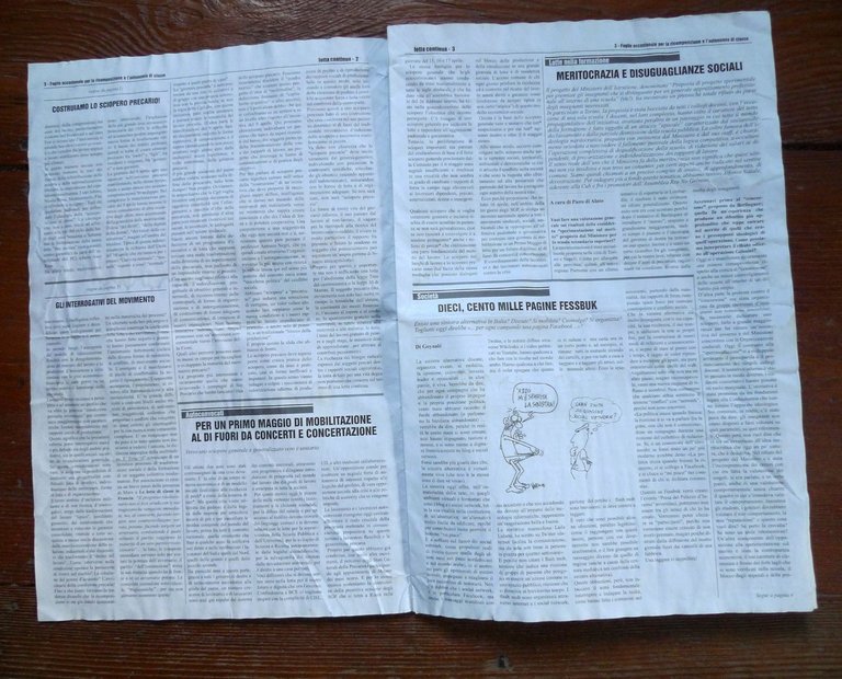 LOTTA CONTINUA.Foglio occasionale 3 2011[comunismo,1 maggio,movimento