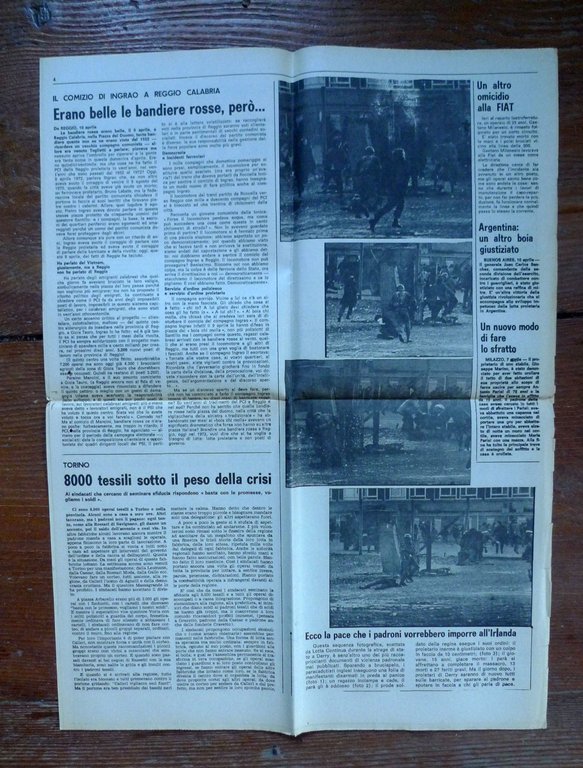 LOTTA CONTINUA Giornale Quotidiano Anno I-N.1 Martedì 11 Aprile 1972[comunismo