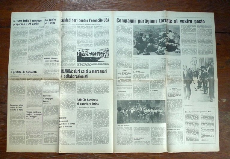 LOTTA CONTINUA Giornale Quotidiano Anno I-N.12 Domenica 23 Aprile 1972[comunismo