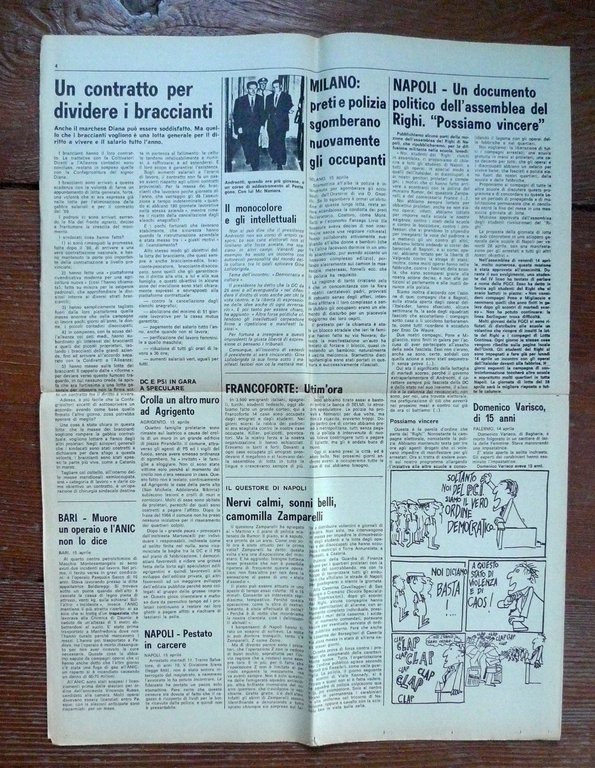 LOTTA CONTINUA Giornale Quotidiano Anno I-N.6 Domenica 16 Aprile 1972[comunismo