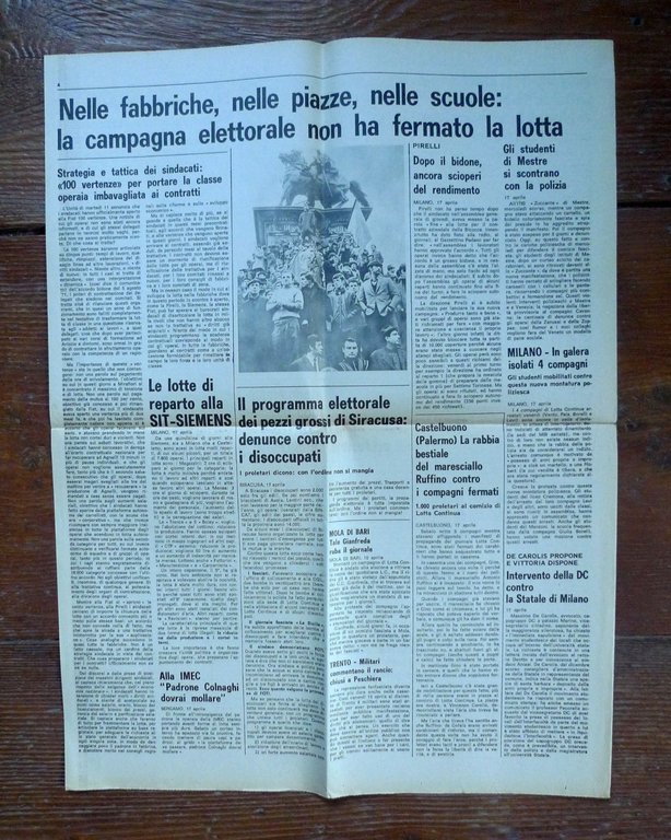 LOTTA CONTINUA Giornale Quotidiano Anno I-N.7 Martedì 18 Aprile 1972[comunismo