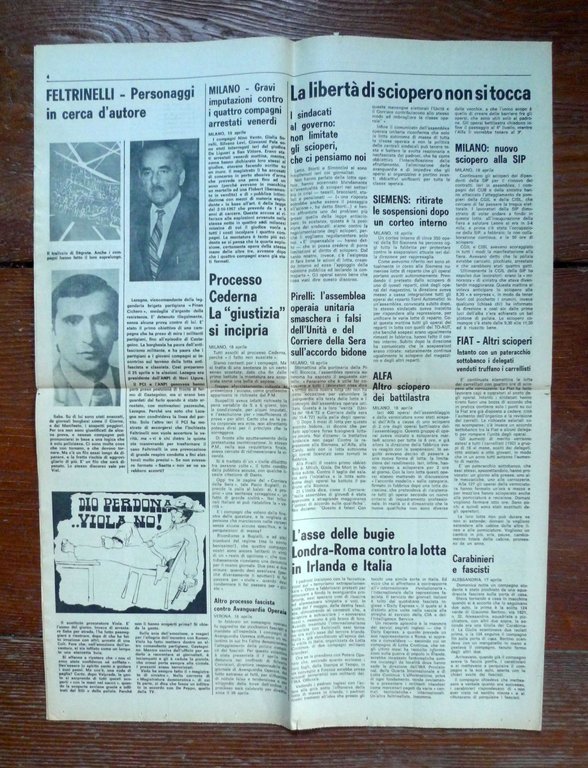 LOTTA CONTINUA Giornale Quotidiano Anno I-N.8 Mercoledì 19 Aprile 1972[comunismo