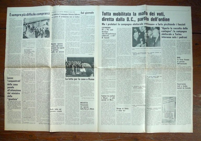 LOTTA CONTINUA Giornale Quotidiano Anno I-N.8 Mercoledì 19 Aprile 1972[comunismo