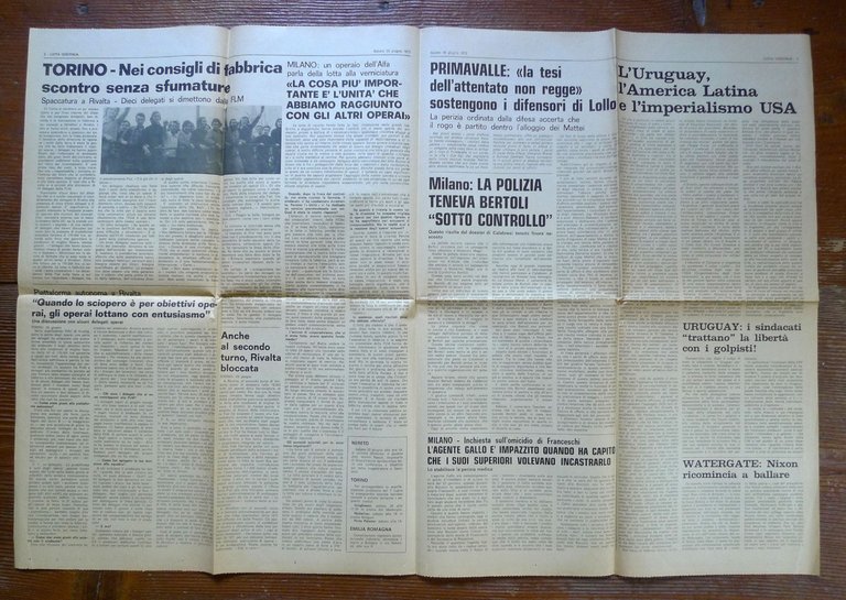 LOTTA CONTINUA Giornale Quotidiano Anno II N.152 Sabato 30 Giugno … | Immagine Gallery 2