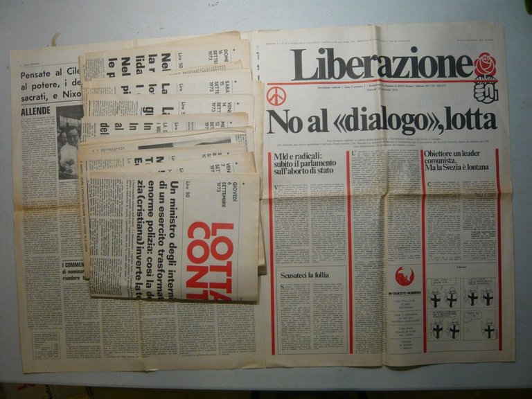 LOTTA CONTINUA.Giornale Quotidiano,Settembre 1973[contestazione,movimento