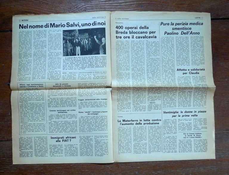 LOTTA CONTINUA.Quotidiano Anno VI-N.76 Giovedì 7 Aprile 1977[comunismo