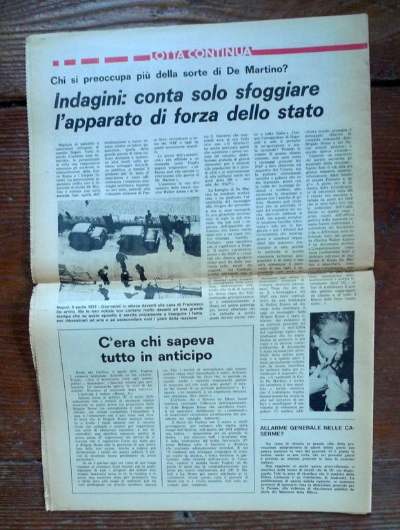 LOTTA CONTINUA.Quotidiano Anno VI-N.79 Dom.10-Lun.11 Aprile 1977[comunismo
