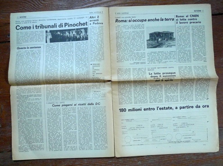 LOTTA CONTINUA.Quotidiano Anno VI-N.79 Dom.10-Lun.11 Aprile 1977[comunismo