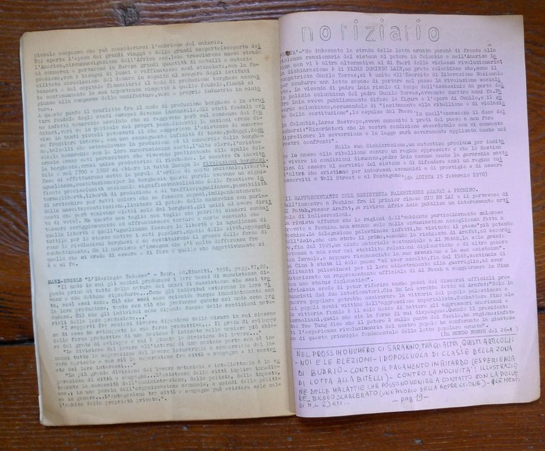 LOTTA DI CLASSE n.1 1970.GIORNALE POLITICO.CIRCOLO LENIN DI BUDRIO[comunismo