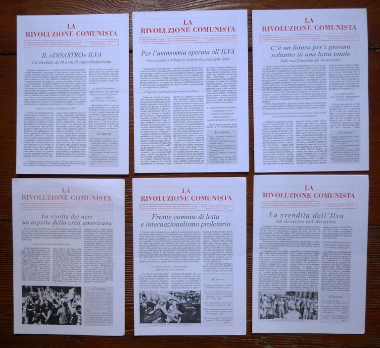 Lotto 16 numeri,LA RIVOLUZIONE COMUNISTA.GIORNALE DI PARTITO 1990-2021 | Immagine Gallery 2
