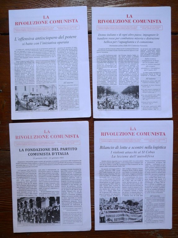 Lotto 16 numeri,LA RIVOLUZIONE COMUNISTA.GIORNALE DI PARTITO 1990-2021 | Immagine Gallery 3