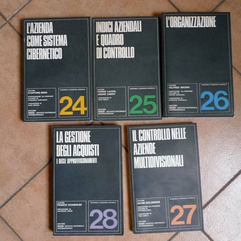 Lotto 21 ECONOMIA E DIREZIONE AZIENDALE,1971 ISEDI[management,marketing,azienda