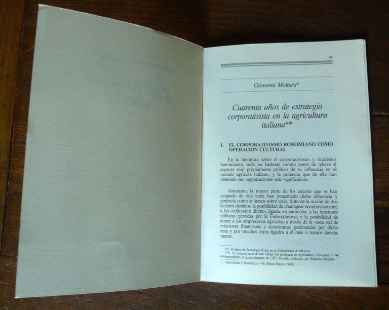 Lotto 4 opuscoli di Giovanni Mottura,Storia agricoltura italiana,Coldiretti