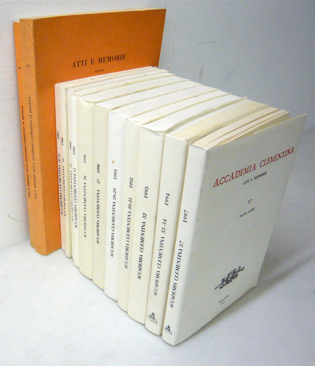 LOTTO ACCADEMIA CLEMENTINA.ATTI E MEMORIE 1974-1997[storia,Belle Arti,Bologna