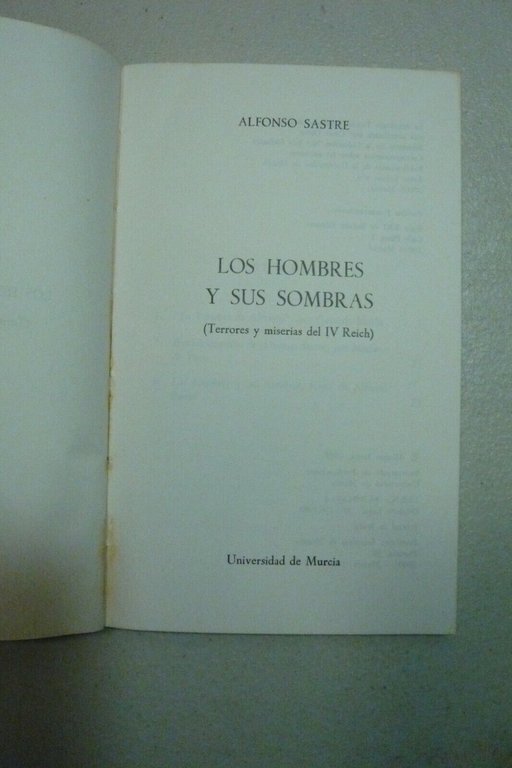 Lotto ALFONSO SASTRE[Taberna fantastica,Los hombres y sus sombras