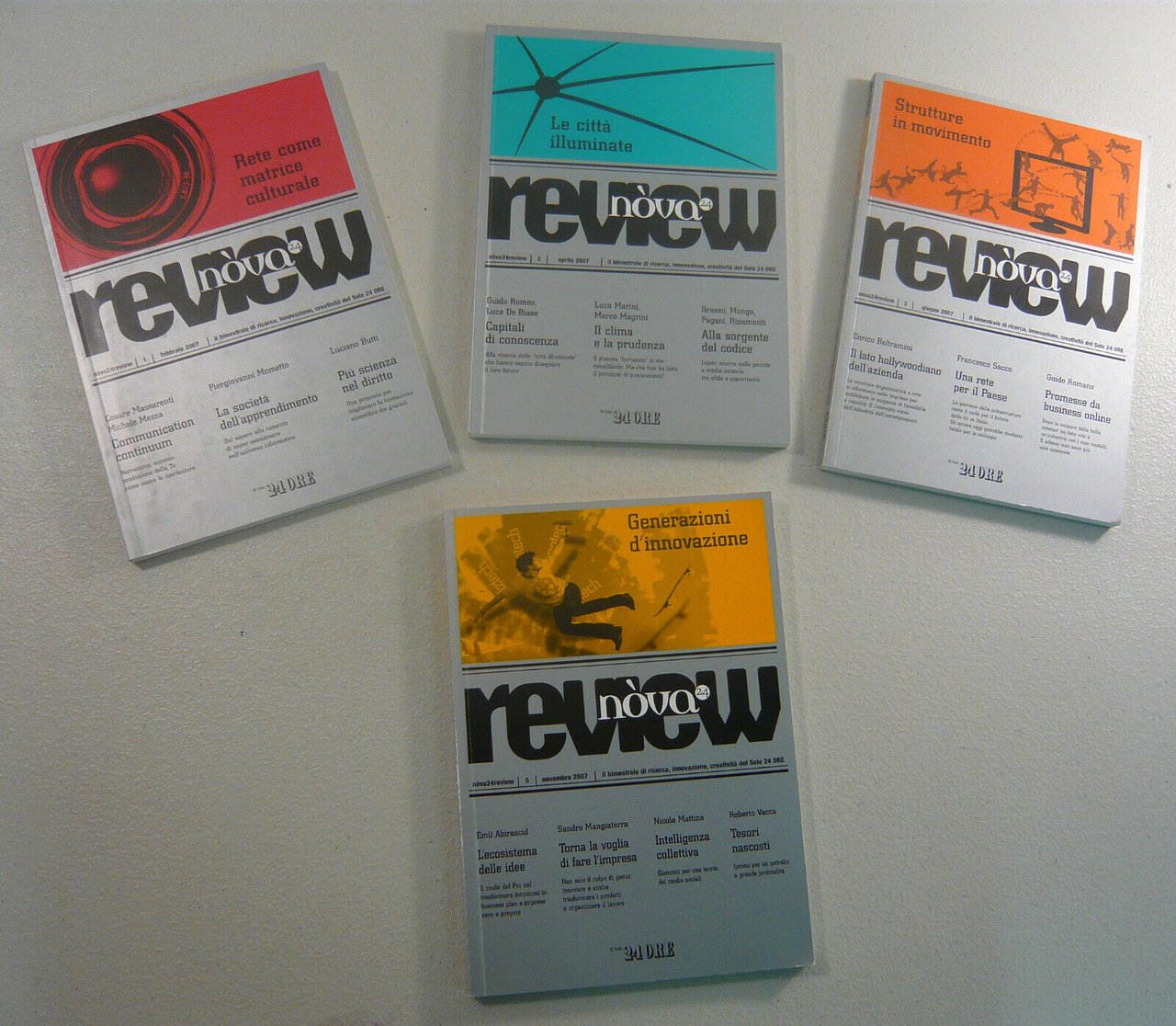 Lotto bimestrale NOVA 24 REVIEW,2007 IL SOLE 24 ORE[ricerca,innovazione