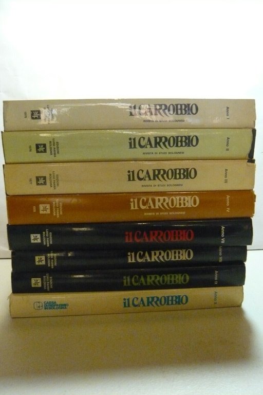 Lotto CARROBBIO.Rivista di studi bolognesi,8 v.,[Antonio Ferri,Giancarlo Roversi