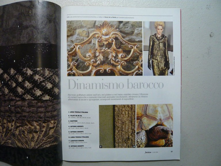 Lotto FASHION MAGAZINE.Il settimanale italiano della moda, 2009