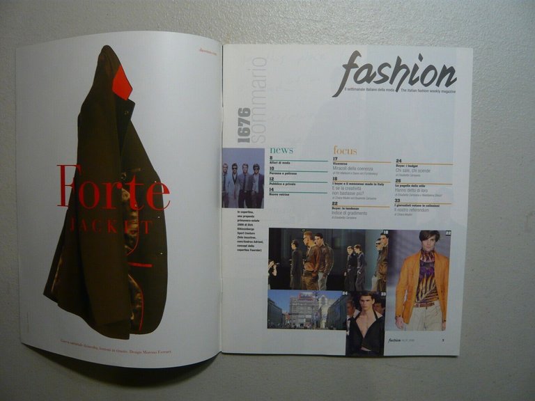 Lotto FASHION MAGAZINE. Il settimanale italiano della moda, anno 2008