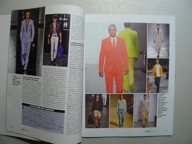 Lotto FASHION MAGAZINE. Il settimanale italiano della moda, anno 2008