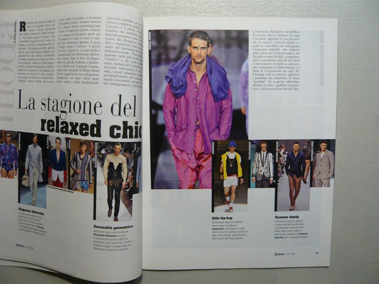 Lotto FASHION MAGAZINE. Il settimanale italiano della moda, anno 2008