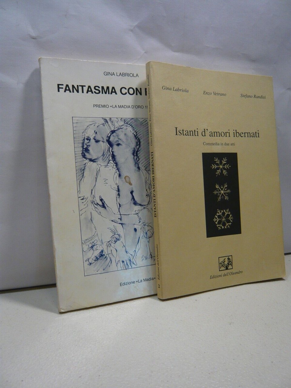 Lotto GINA LABRIOLA,Fantasma con flauto,Istanti d'amore ibernati[teatro,poesia