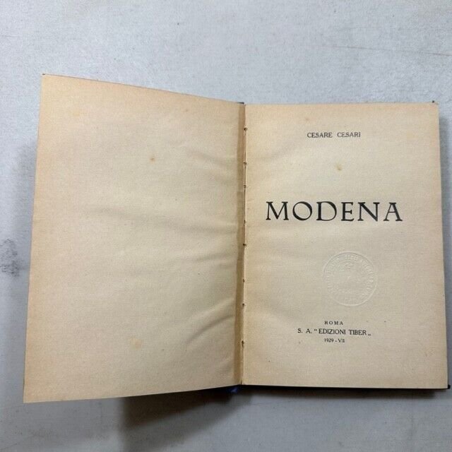 Lotto:guide di Modena 1929/1933[Cesare Cesari,A. Pedrazzi e E. Porta