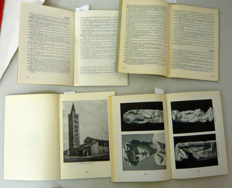 Lotto GUIDE TURISTICHE:GALLERIA DELL’ACCADEMIA DI FIRENZE,MILANO,TORINO,POMPOSA