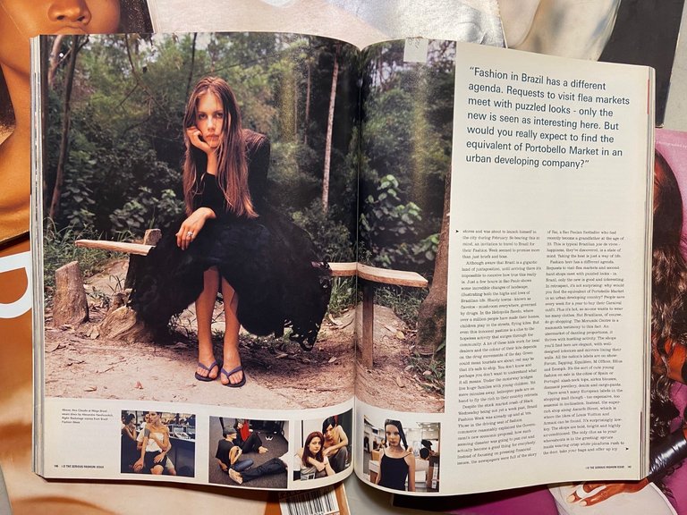Lotto i-D MAGAZINE anno 1998/99[6 numeri,Kirsten Owen,Bridget Hall,Oluchi | Immagine Gallery 2
