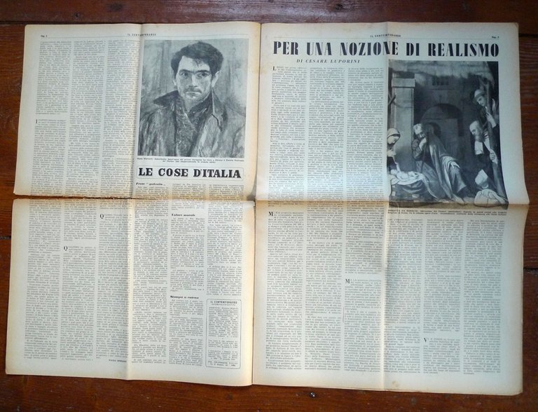 Lotto IL CONTEMPORANEO.SETTIMANALE DI CULTURA 1954-1957[Salinari,Trombadori