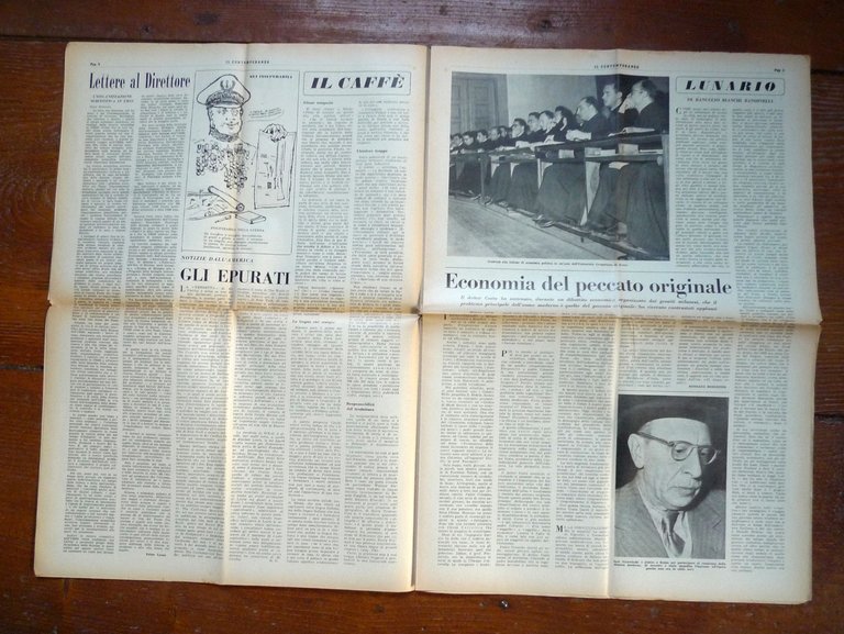 Lotto IL CONTEMPORANEO.SETTIMANALE DI CULTURA 1954-1957[Salinari,Trombadori