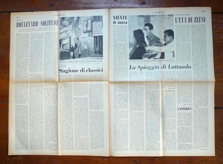 Lotto IL CONTEMPORANEO.SETTIMANALE DI CULTURA 1954-1957[Salinari,Trombadori