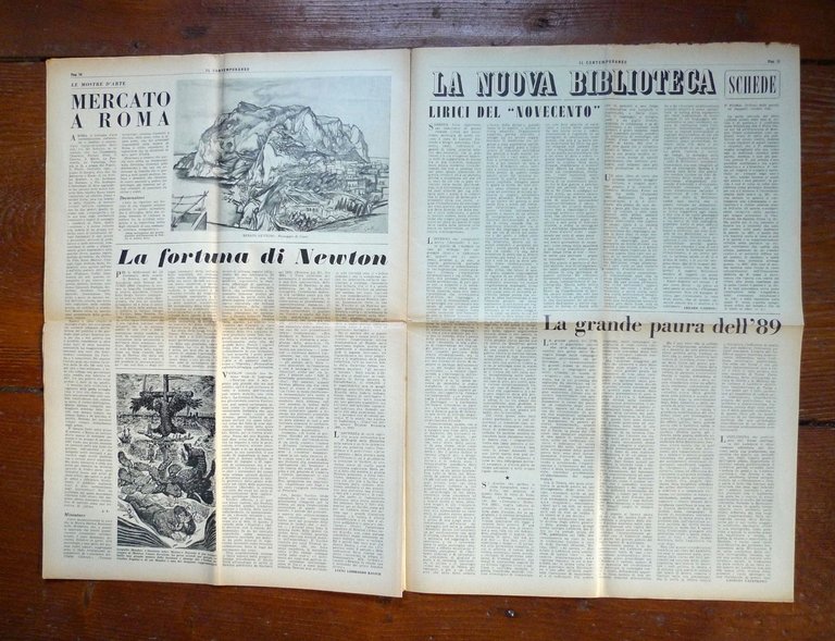 Lotto IL CONTEMPORANEO.SETTIMANALE DI CULTURA 1954-1957[Salinari,Trombadori