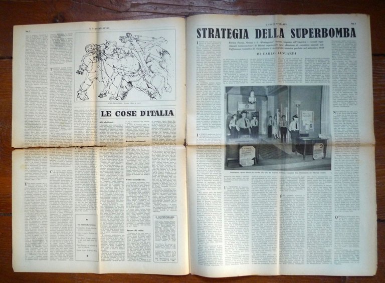Lotto IL CONTEMPORANEO.SETTIMANALE DI CULTURA 1954-1957[Salinari,Trombadori