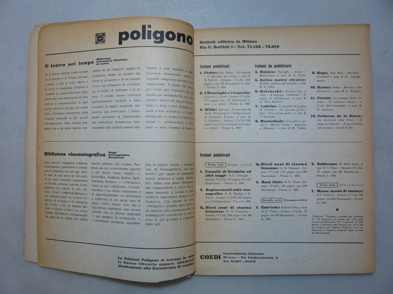 Lotto IL DRAMMA Quindicinale di commedie di grande interesse[Lucio Ridenti