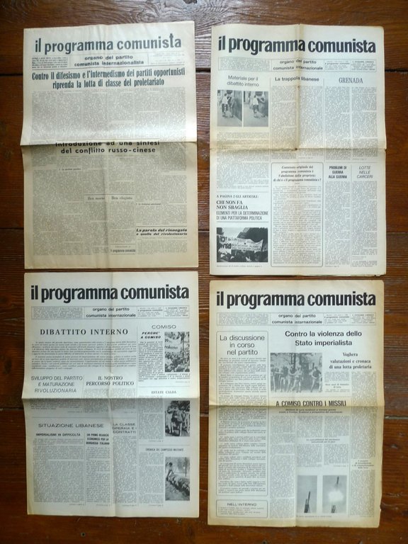 Lotto IL PROGRAMMA COMUNISTA ORGANO DEL PCInt 1954-1984[comunismo,Bordiga | Immagine Gallery 2
