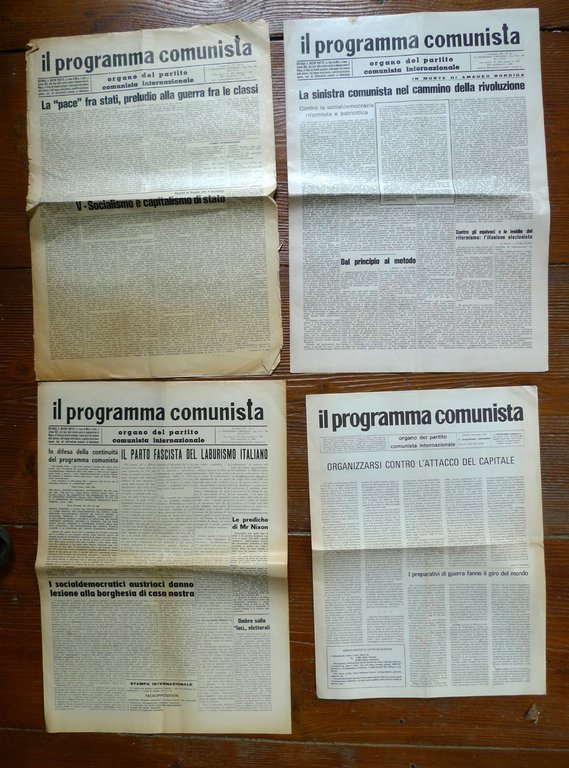 Lotto IL PROGRAMMA COMUNISTA ORGANO DEL PCInt 1954-1984[comunismo,Bordiga | Immagine Gallery 3