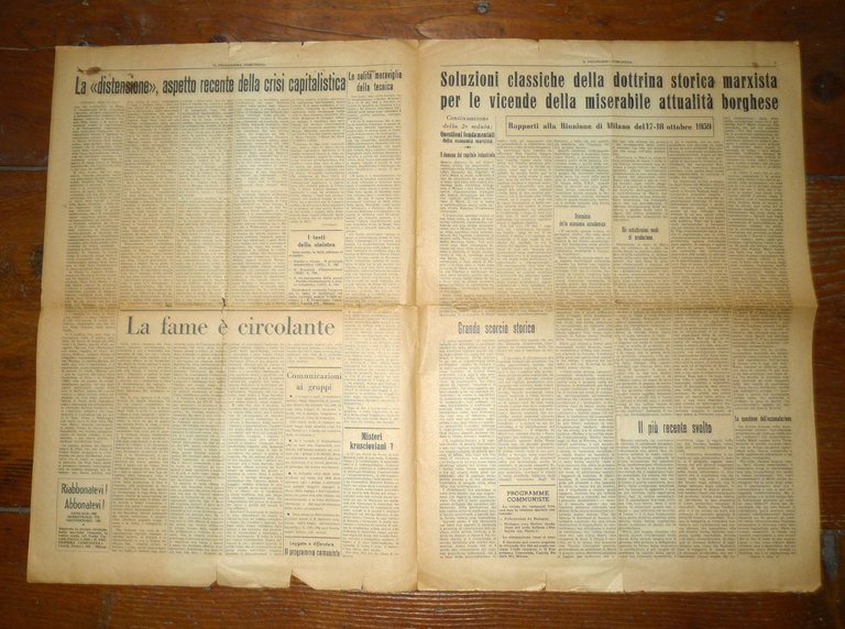 Lotto IL PROGRAMMA COMUNISTA ORGANO DEL PCInt 1960-1975[comunismo,Bordiga